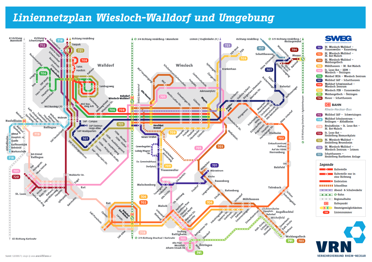 Liniennetzplan VRN